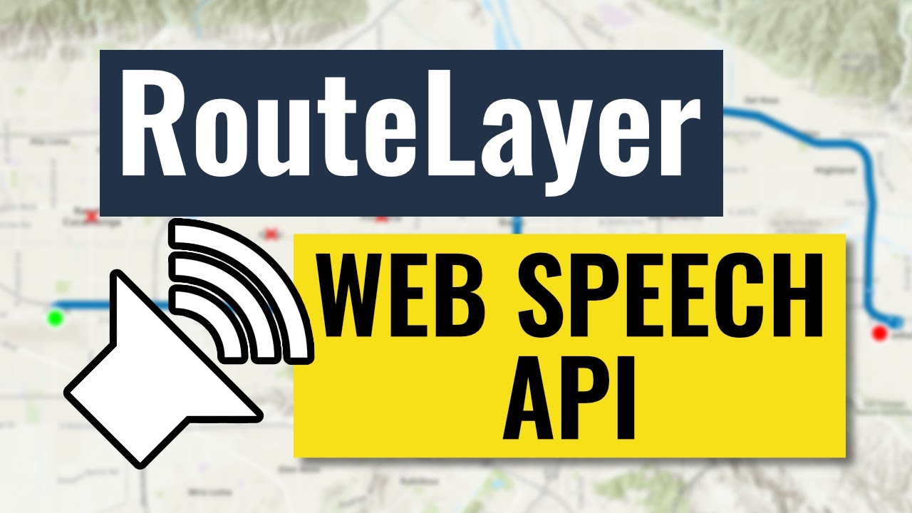 A fun look at using the Web Speech API with the ArcGIS API for JavaScript RouteLayer